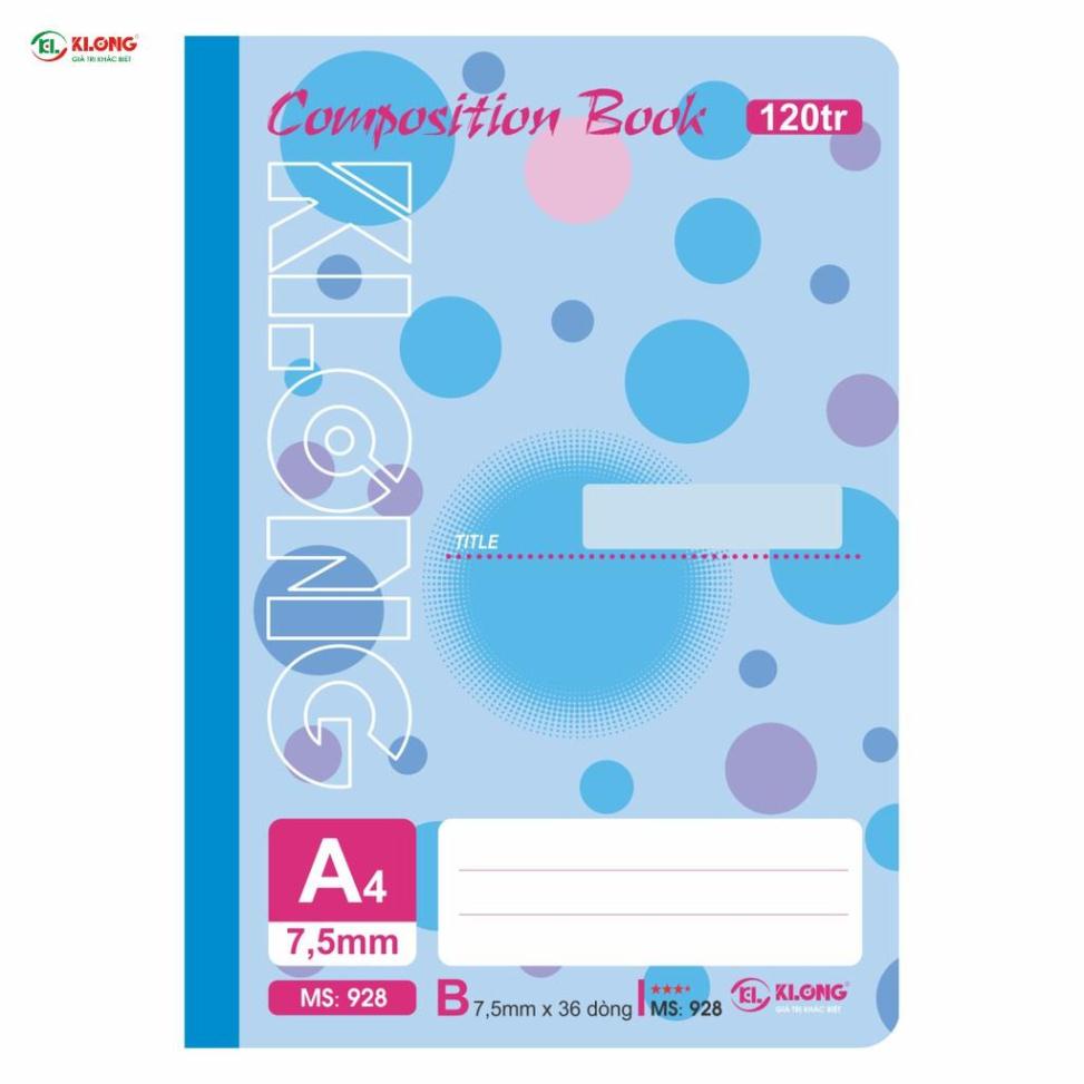 Vở HS may dán gáy 120tr A4; MS: 928