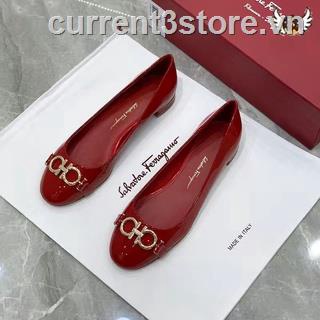❏▧ Giày Lười Da Bóng Đế Dày Cho Nữ