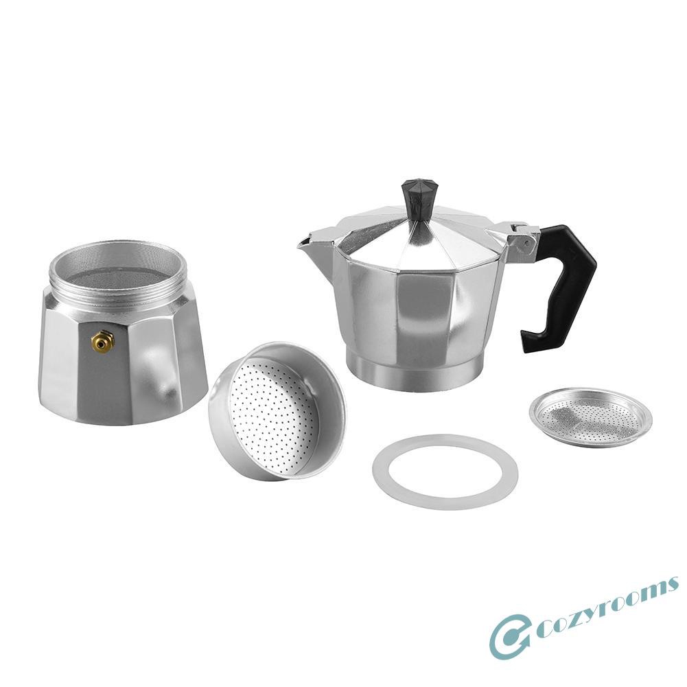 ღCM Aluminum 3/6/9 Cup Coffee Moka Pot Stove Espresso Latte Maker Percolator