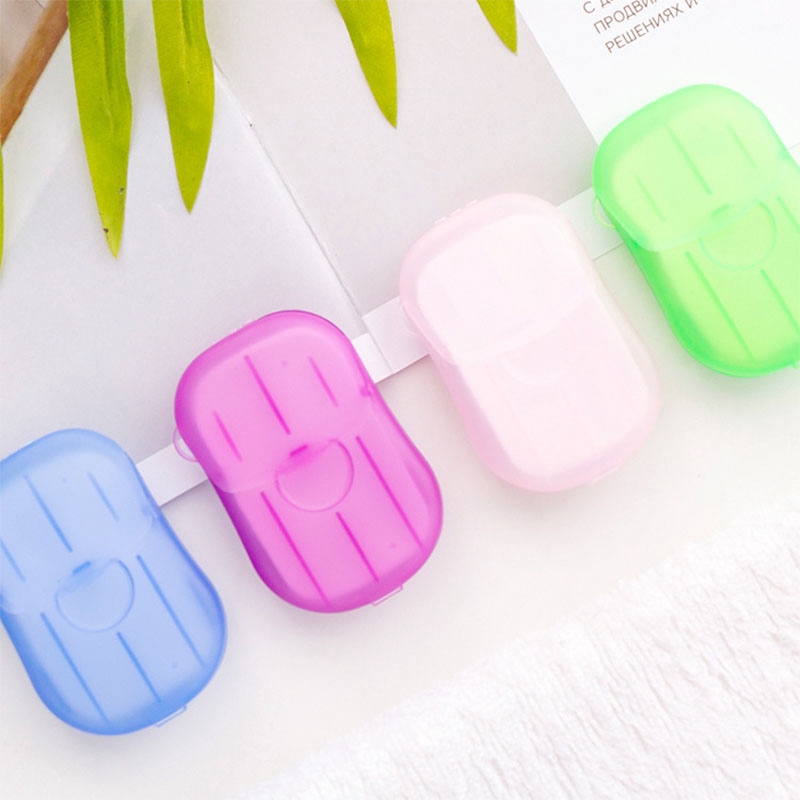 Hộp 20 xà phòng giấy Mini tiện lợi khi đi du lịch | BigBuy360 - bigbuy360.vn