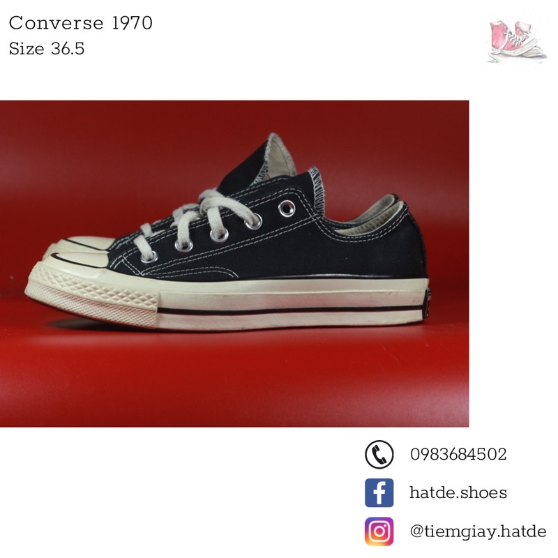 Giày converse 1970 size 36 và 36.5 chính hãng qua sử dụng