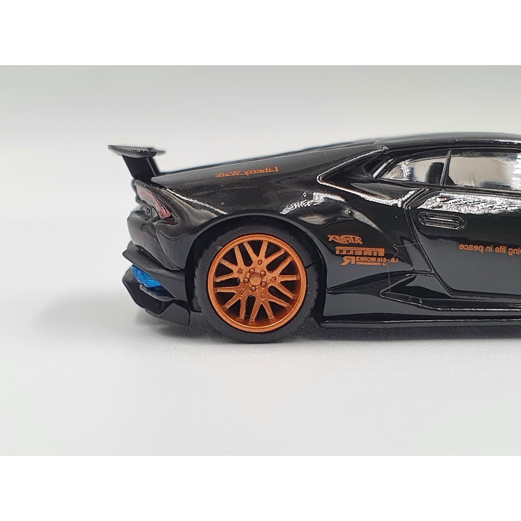 Xe Mô Hình LB*WORKS Lamborghini Huracan ver.1 - Black LHD 1:64 MiniGT (Đen)