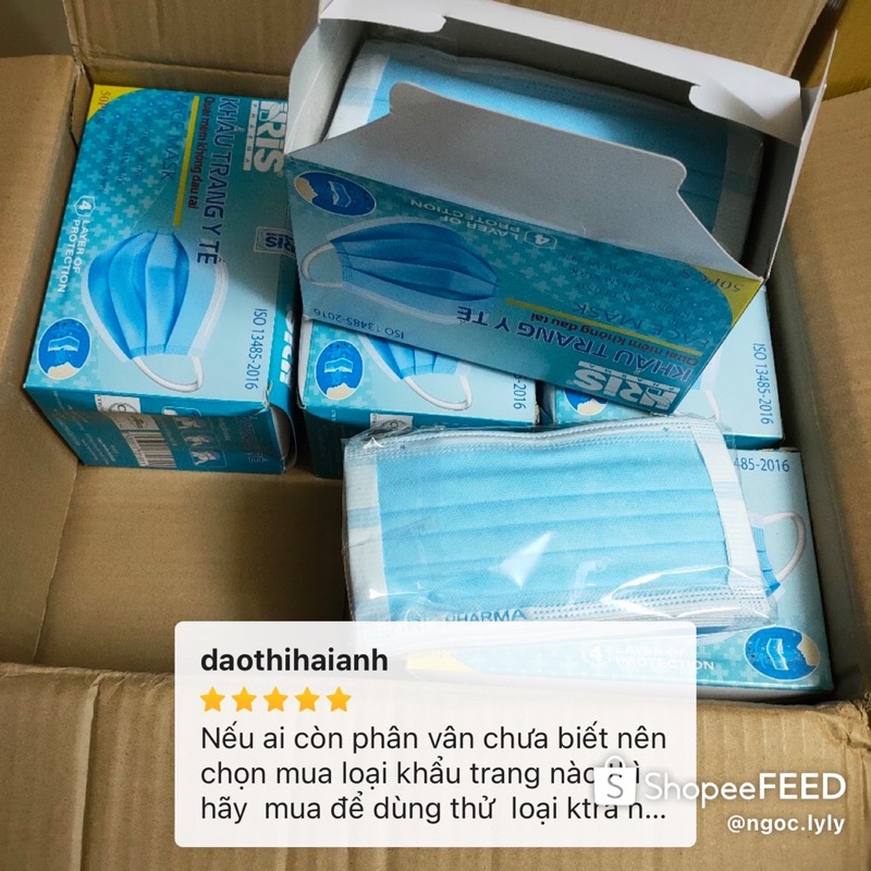 [COMBO_2] KHẨU TRANG IRIS PHARMA 4LỚP KHÔNG ĐAU TAI | BigBuy360 - bigbuy360.vn