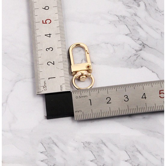 Set 5 móc khóa hợp kim kẽm xoay được hình chú chó diy