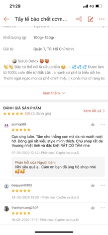 Tẩy tế bào chết cơm dừa(sale lỗ)