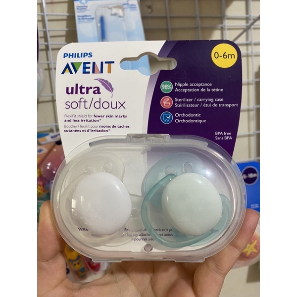 Ti giả Avent Ultra soft dành cho bé 0-6m