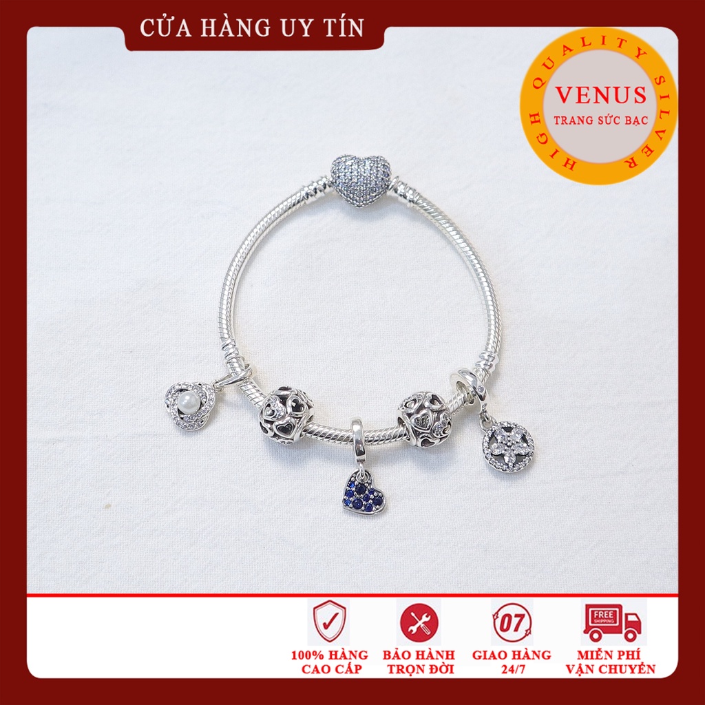 Vòng charm xinh xắn xâu 5 hạt- Mã sản phẩm VENUSB7