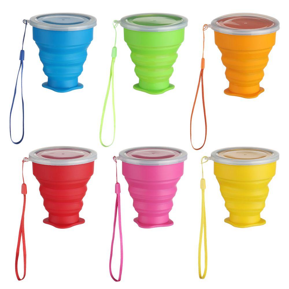 Cốc Uống Nước Bằng Silicone Có Thể Xếp Gọn Tiện Lợi