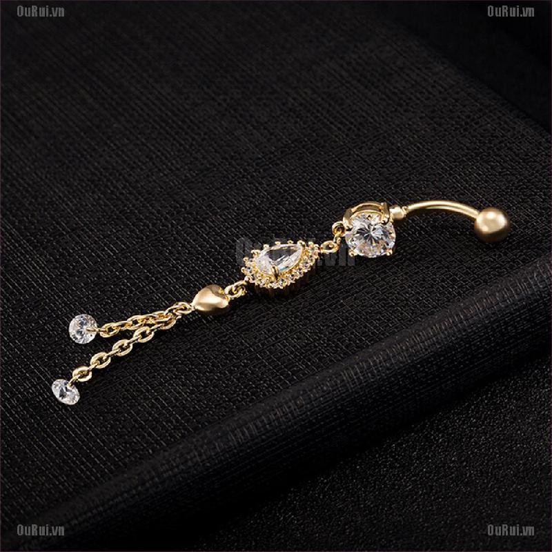 Khuyên Rốn Đính Đá Thời Trang Cá Tính Cho Nữ