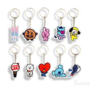 Ready Stock] ARMY KPOP Blackpink BTS BT21 Bangtan Boys Cute Cartoon Acrylic Kchain Pendant 741