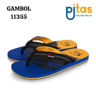 Dép xỏ ngón nam nữ Thái Lan Gambol 11355 - Vàng xanh