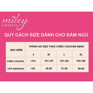 Đầm Ngủ Satin Miley Lingerie DSS1010