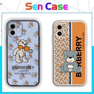 Ốp Lưng Iphone Hình Gấu Berberry, Cạnh Vuông, BVC IP6/6s/7/8/7plus/8plus/x/xsmax/12/prm/ip13/promax- Sen