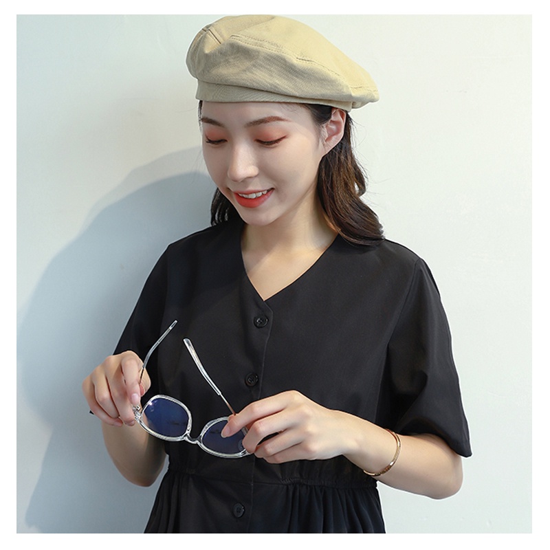 Mũ nồi nữ kaki hàn quốc