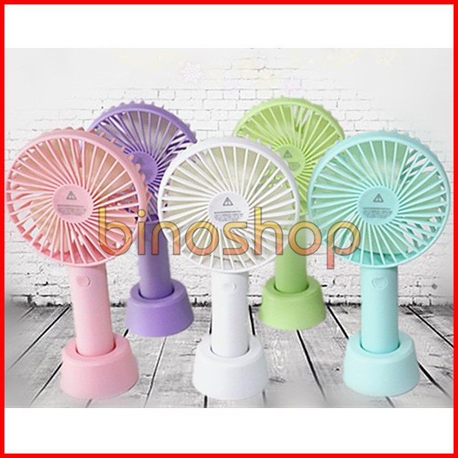 Quạt sạc cầm tay mini Fan 3 cấp độ gió (sạc cổng usb hoặc dùng pin sạc) Eđẹp (rẻ)
