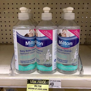 Nước rửa bình sữa cho bé Milton 500ml của Úc