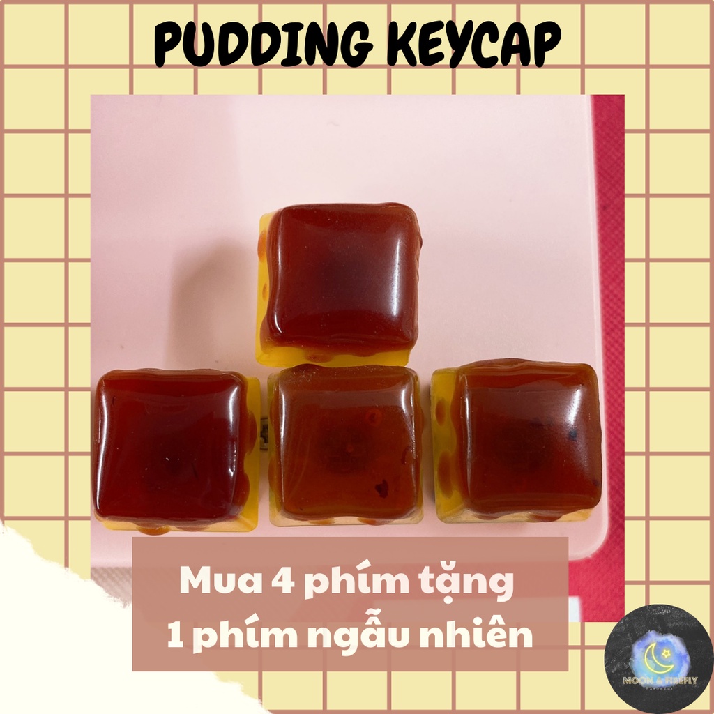 🍮MUA 4 TẶNG 1🍮, PUDDING KEYCAPS/ KEYCAP BÁNH PUDDING R4, R1