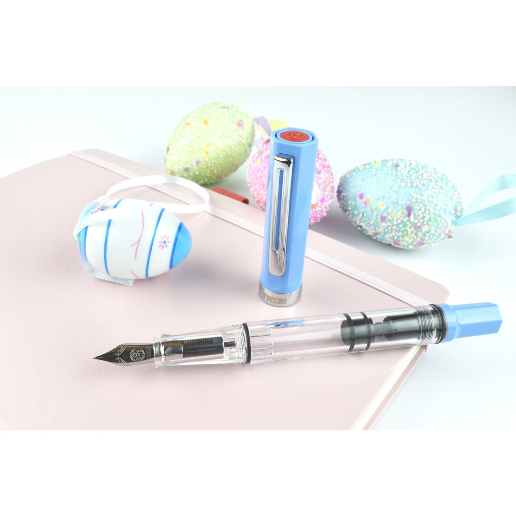 - BÚT MÁY TWSBI ECO, PASTEL BLUE/ PASTEL PINK