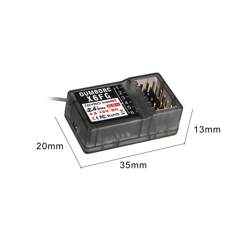 Thiết Bị Nhận Tín Hiệu Điều Khiển Từ Xa DUMBORC X6F X6FG X6DC X6DCG 2.4G 6CH Cho DUMBORC X4 X5 X6 X6P