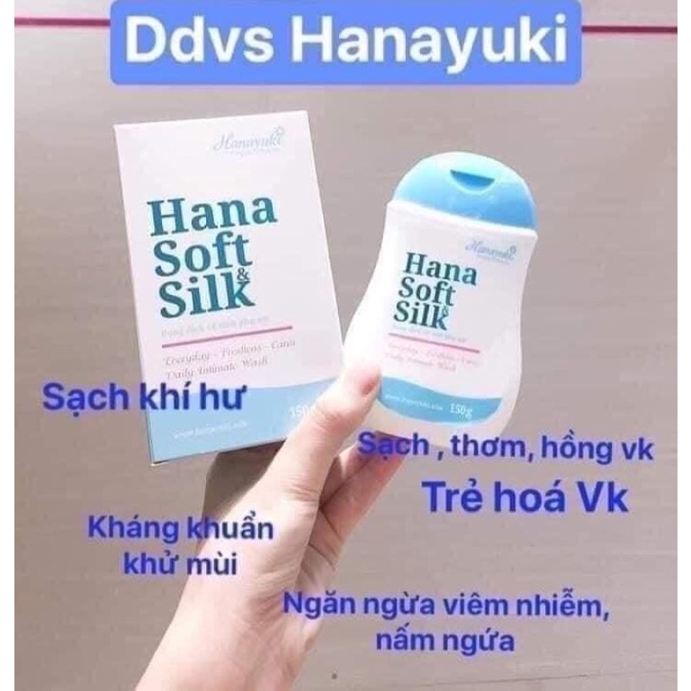 [Chính hãng] Sỉ combo 5 hộp dung dịch vệ sinh màu xanh hana soft silk-hanayuki VB