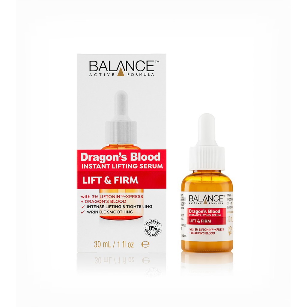 Serum Nâng Cơ, Phục Hồi Da Tinh Chất Cây Máu Rồng Balance Dragon's Blood Instant Lifting 30ml