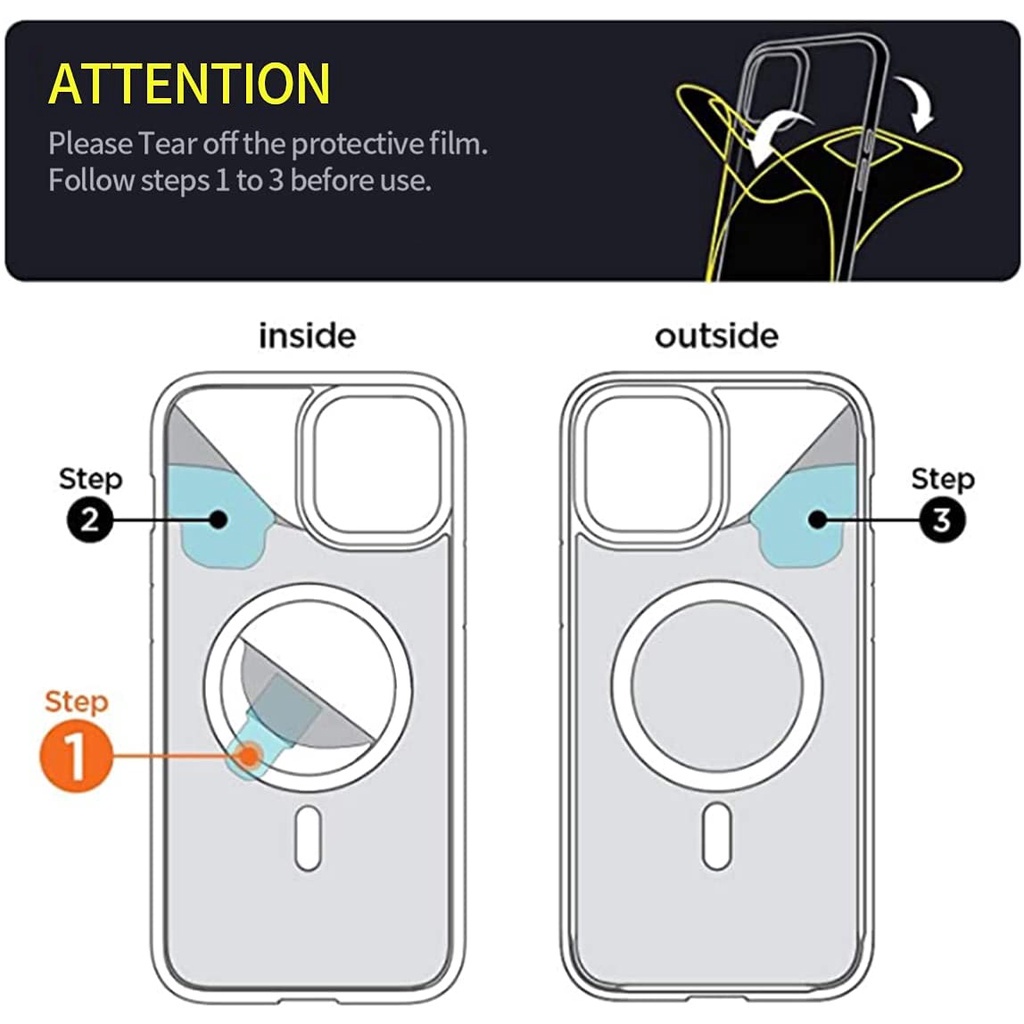 Ốp Điện Thoại Hỗ Trợ Sạc Từ Tính Cho iPhone 7-14 Pro MAX