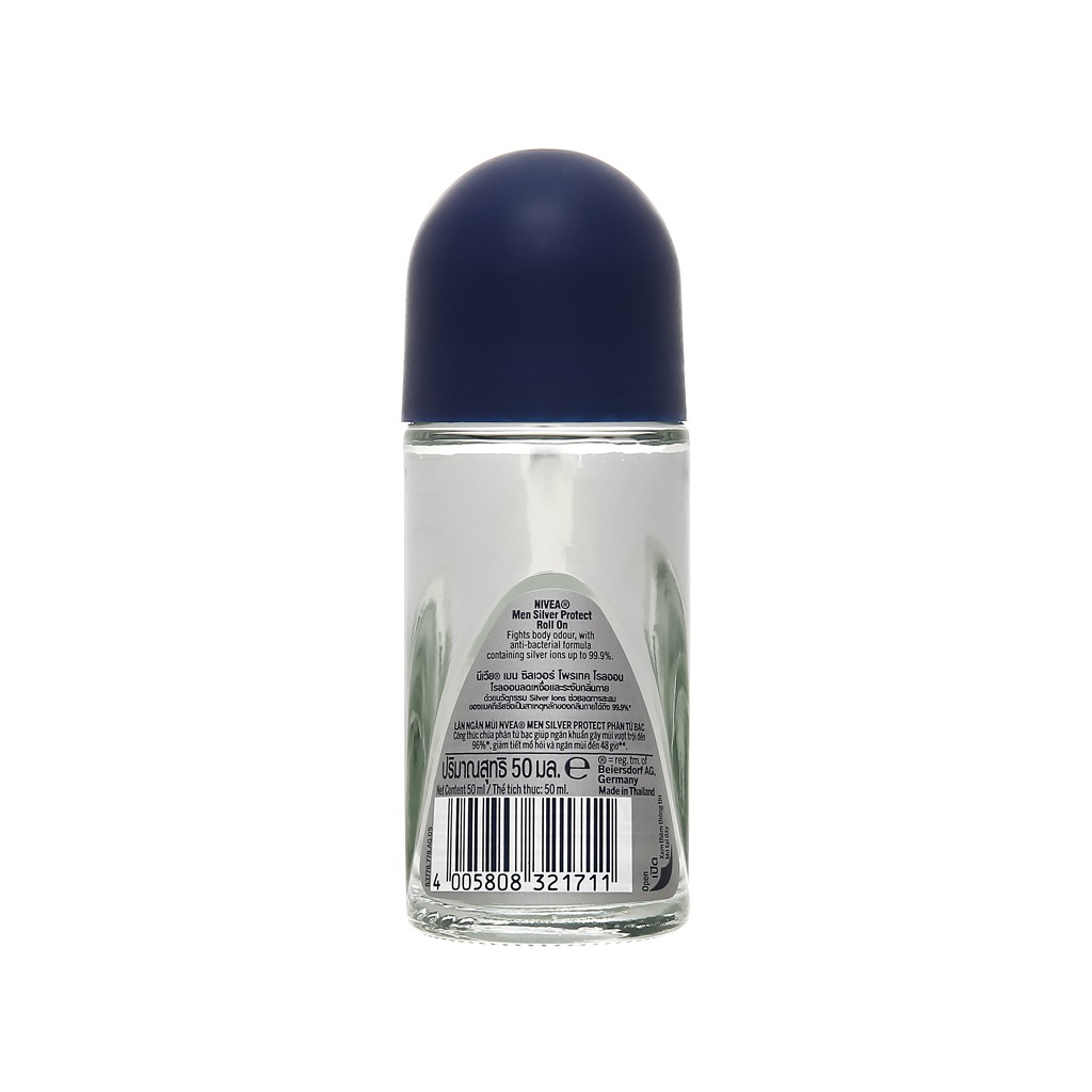 Lăn ngăn mùi Nivea Men Silver Protect phân tử bạc 50ml