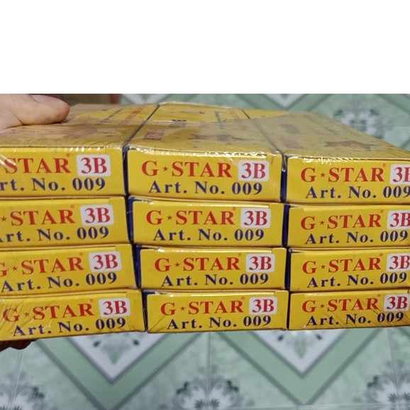 combo 12 cây Bút chì gỗ Gstar 009 3B, 4B