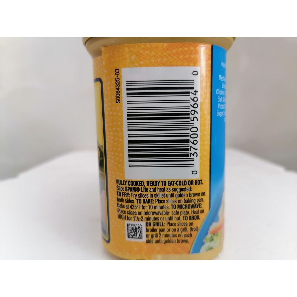 [340g - LITE] Thịt hộp vị truyền thống [USA] HORMEL SPAM Lite Luncheon Meat (ttdt-hk)