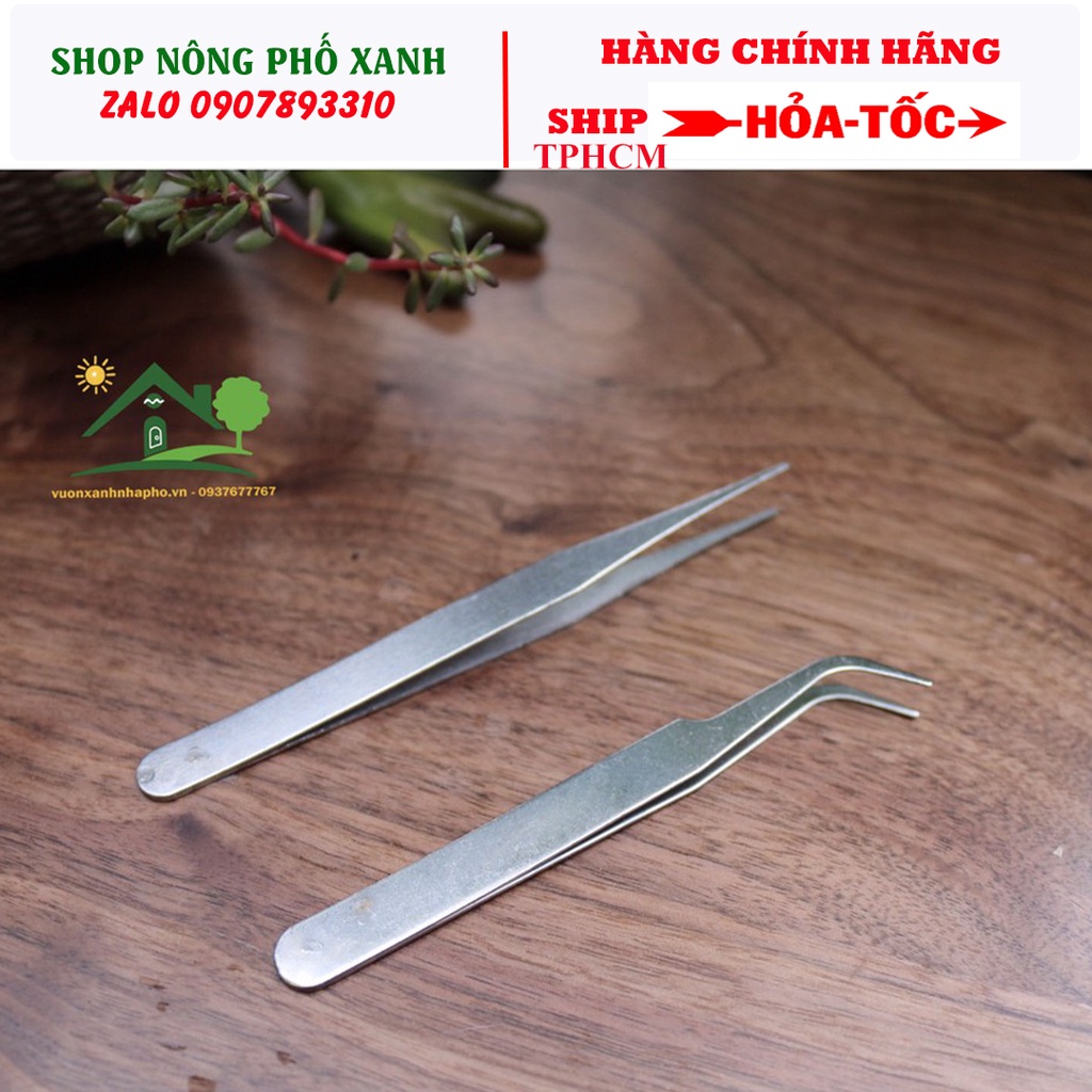 Nhíp gấp đa năng mũi cong dùng trang trí tiểu cảnh, gấp những vật khó size 11cm-17cm-25cm