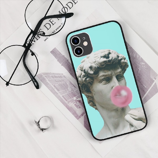 Ốp ĐT Tượng David Thổi Kẹo Độc Đáo Tinh Tế Giá Tốt cho Iphone 6 7 8 Plus 11 12 13 mini Pro Max X Xr PAP20210770