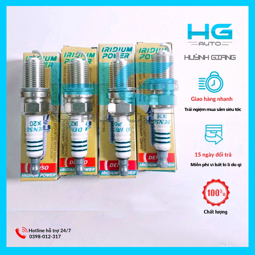 Bugi Denso Iridium Power IKH20  dành cho Innova (bugi ô tô ) Bảo hành 6 tháng– Hgauto