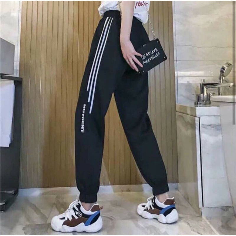 Quần jogger nam nữ ống bo unisex , lưng chơn cạp thun , vải nỉ cào mềm mại