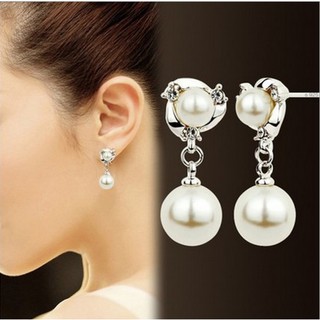 [RẺ VÔ ĐỊCH] 19 - Bông tai dạng dài đính ngọc trai Nhân Tạo xinh xắn