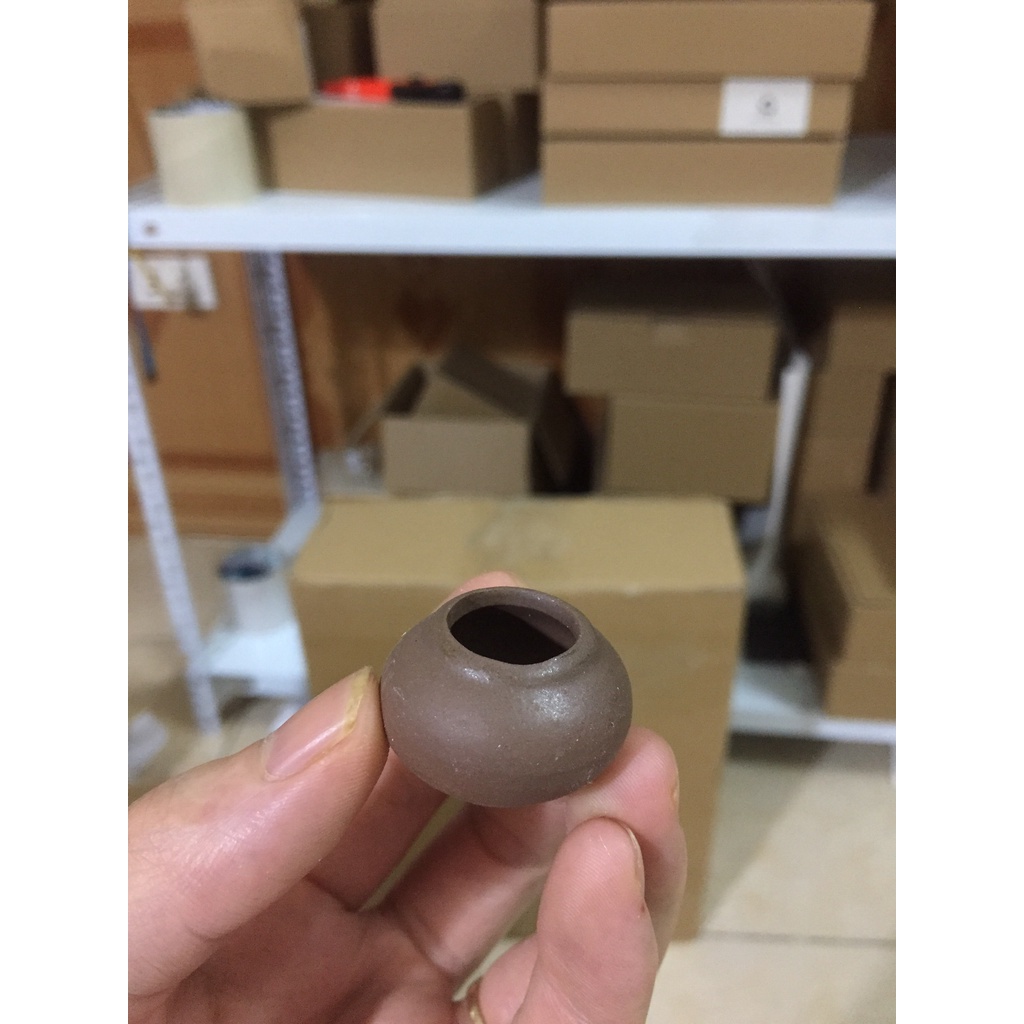 Tượng Phật Thích Ca Ngồi Đài Sen Chất Liệu Gốm Tử Sa - cao 35cm - Tặng kèm 3 phụ kiện