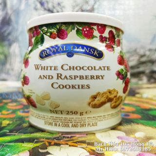 [T4/2022] Bánh quy bơ Royal Dansk 250g vị Mâm xôi