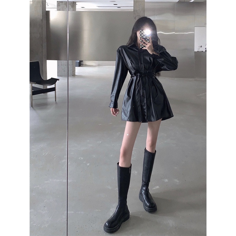 Áo sơ mi da siêu hot 2022