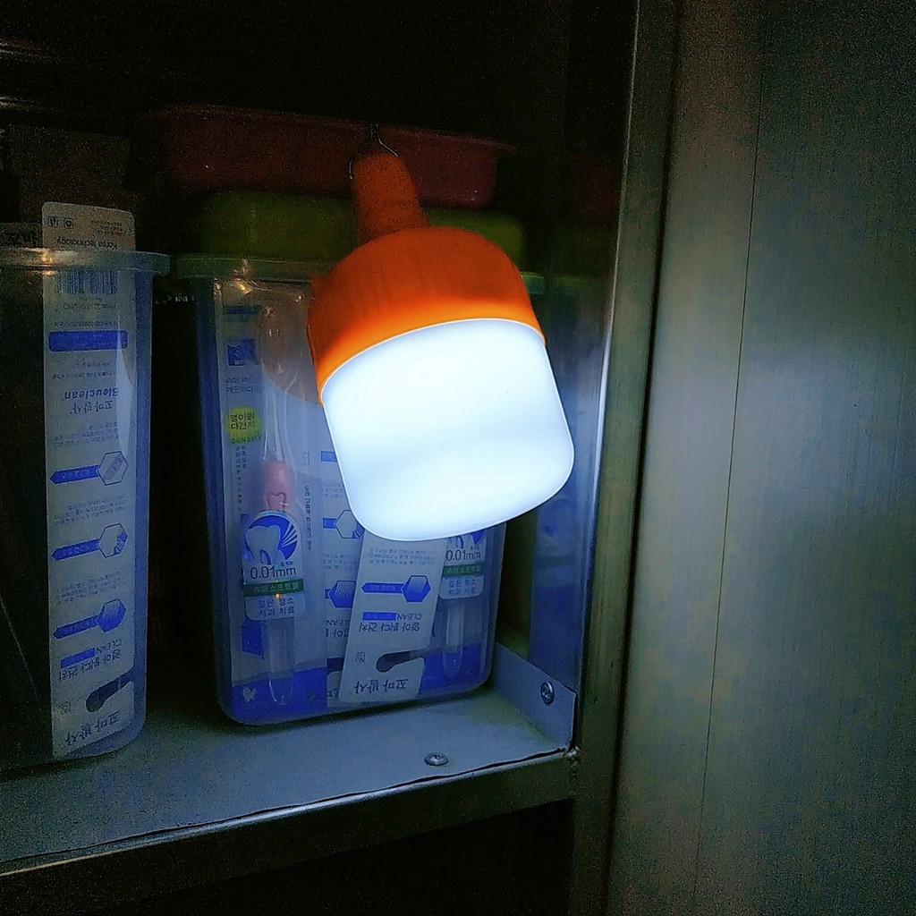 [ HÀNG CHÍNH HÃNG] giá rẻ bất ngờ, Bóng đèn tích điện cam nhỏ