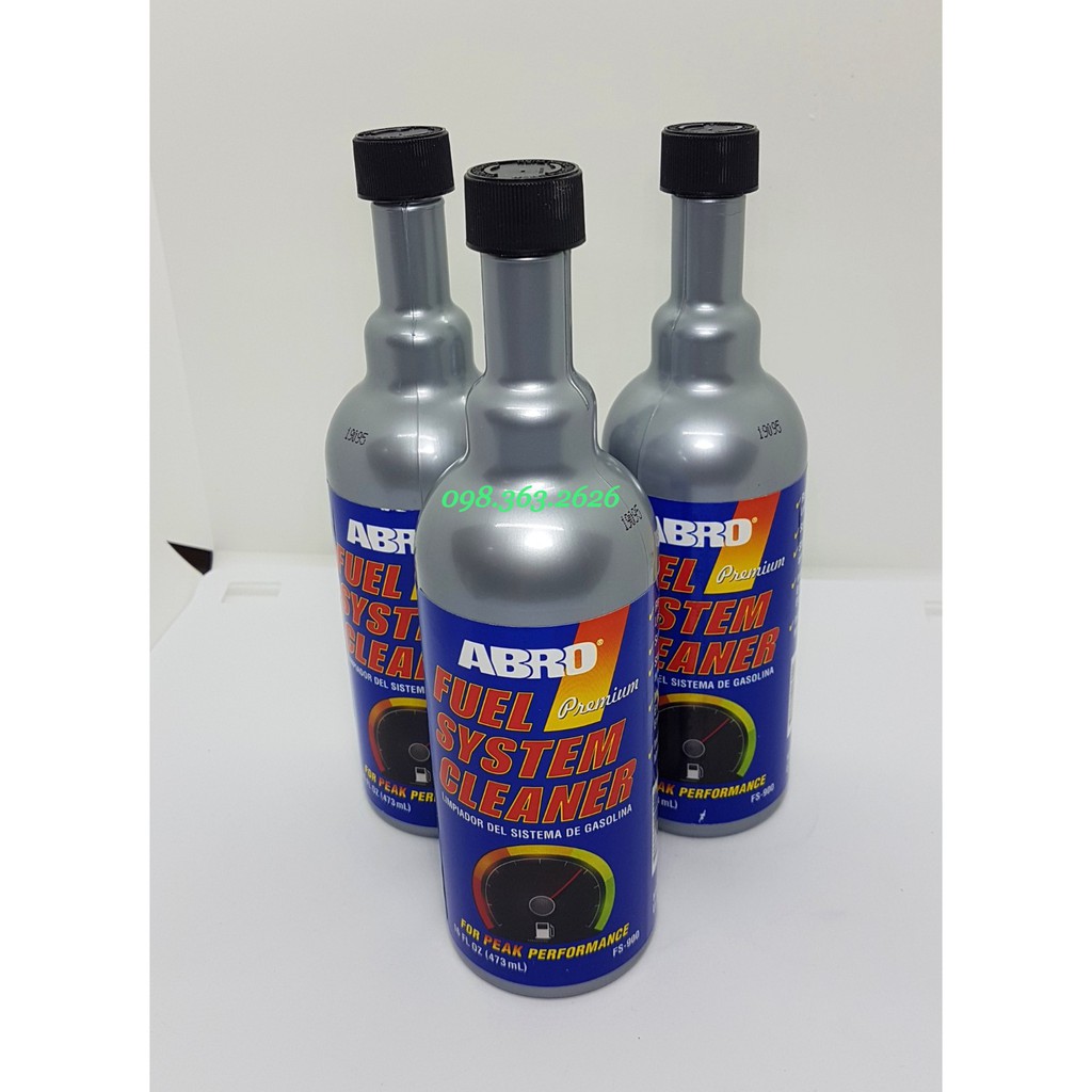 Dung Dịch Súc Béc Nhiên Liệu Xăng ABRO FUEL SYSTEM CLEANER 473ml