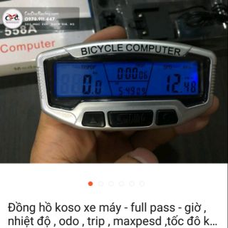 Đồng hồ koso ver 1 xe máy loại xịn