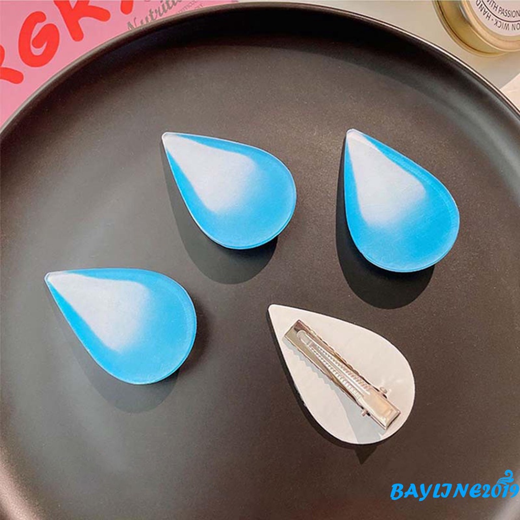 BAY-Kẹp tóc bên hông hình giọt nước vui nhộn cá tính cho nữ