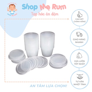 Hũ nhựa có nắp đựng flan, sữa chua, caramel cho bé