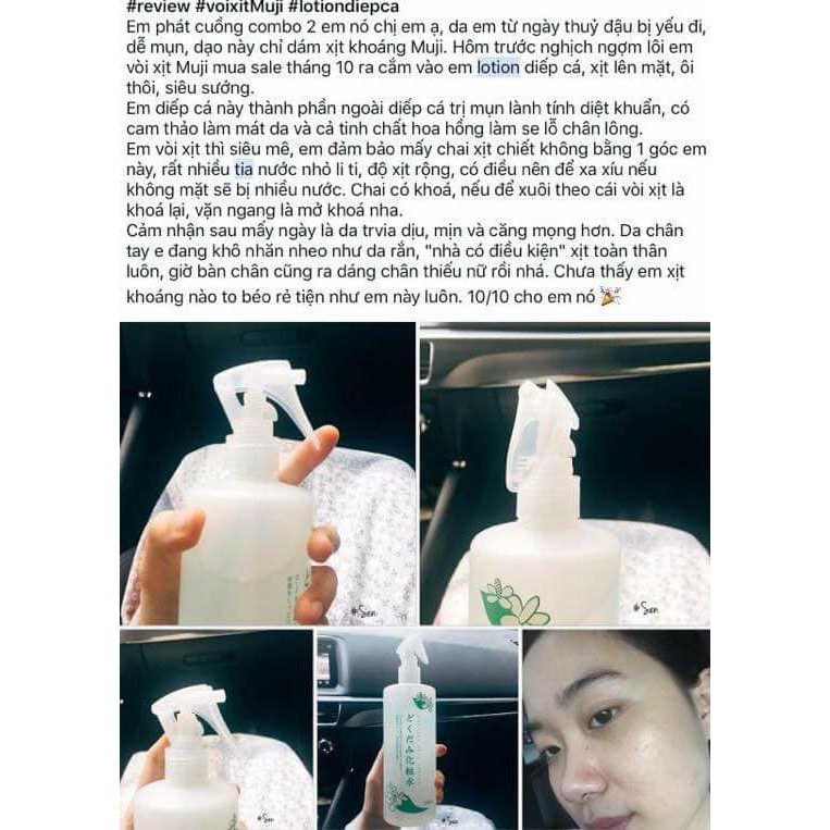 Toner hoa hồng diếp cá dokudami 500ml💦💦