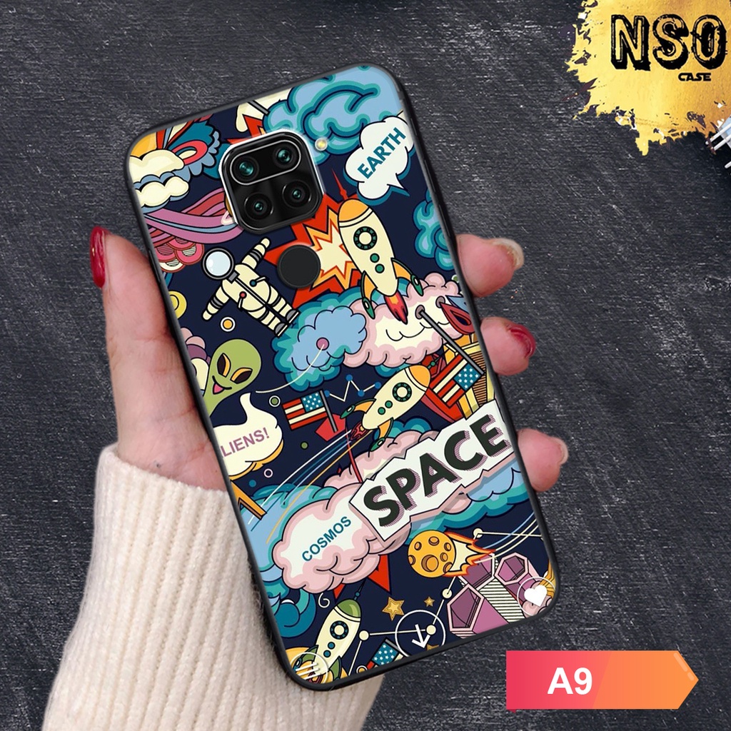Ốp lưng redmi note 9 In Hình Phi Hành Gia Chất