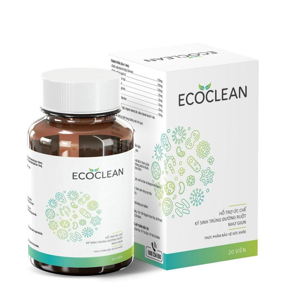 ECOCLEAN NEW Viên Uống Detox Thanh Lọc Cơ Thể Bồi Bổ Cơ Thể Đẩy Lùi Ký Sinh Trùng Nhanh Chóng Hiệu Quả