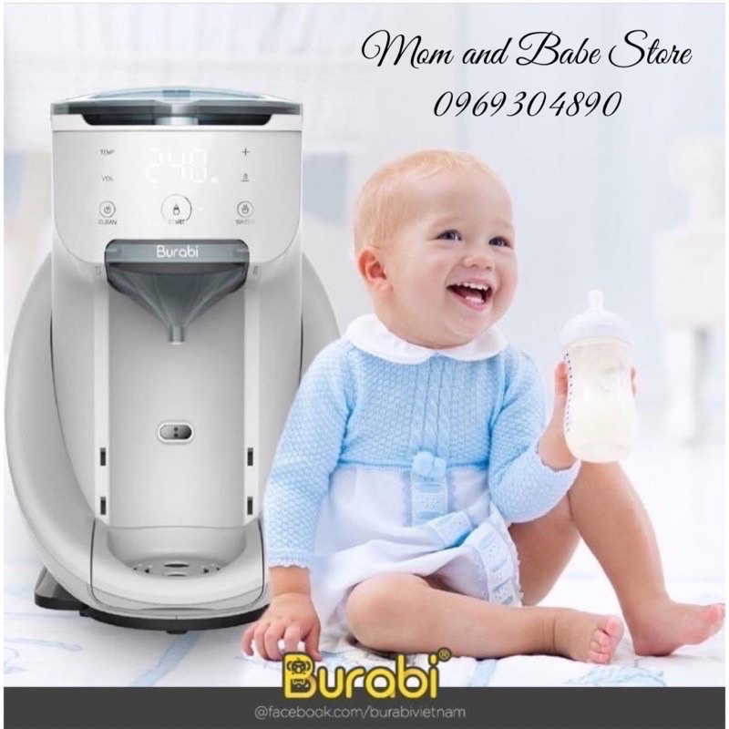&lt;Bảo hành 12 tháng - Lỗi 1 đổi 1) Máy pha sữa Burabi Plus