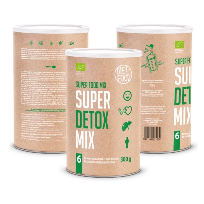 Bột hỗn hợp siêu thực phẩm thải độc Detox, Bột tập gym Pre Workout hữu cơ 300g Diet Food tăng cơ giảm mỡ