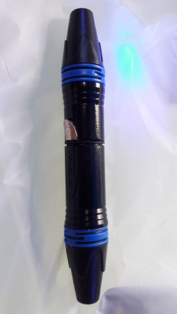 Jack canon chân đồng viền vàng, xanh vỏ kim loại dày dặn