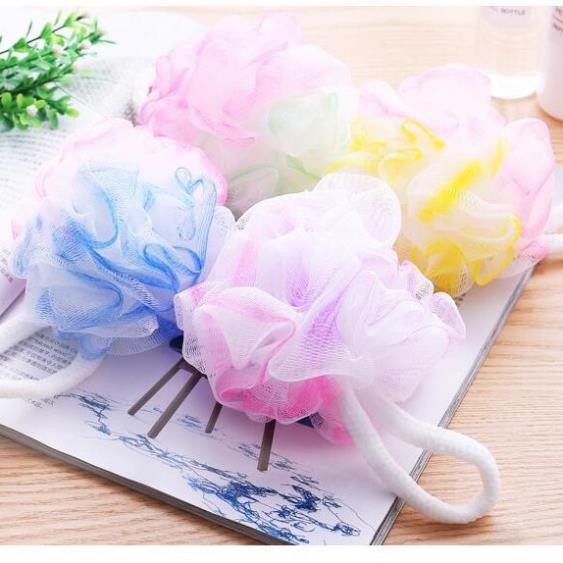 Bông tắm lưới tròn cao cấp siêu tạo bọt kì cọ tẩy da chết