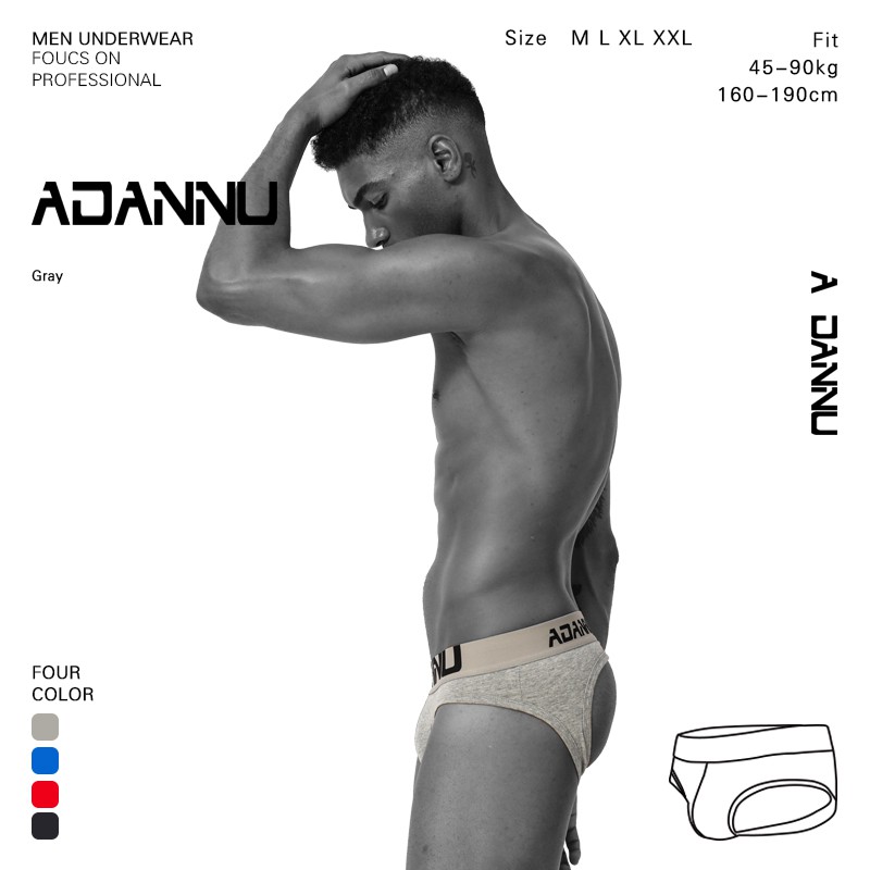 Quần lót cotton hở đáy thoáng khí gợi cảm dành cho nam Ad103